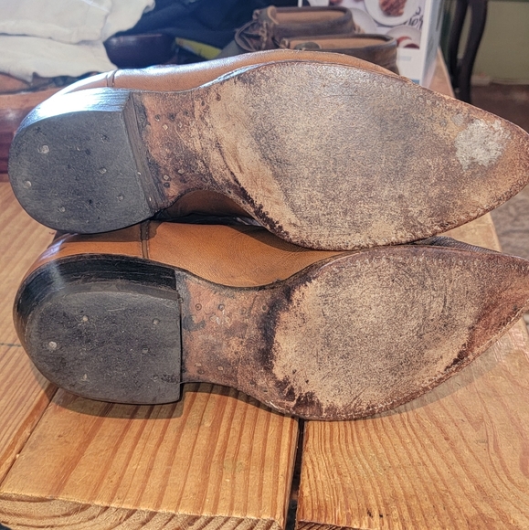 Tony Lama Gold Label Wingtip Cowboy Boots 8D - Picture 2 of 6